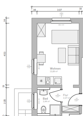Foto - Wohnung zum Mieten in Naumburg 195,00 € 19.6 m²