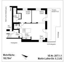 Wohnung zum Mieten in Pforzheim 1.050,00 € 102.78 m²