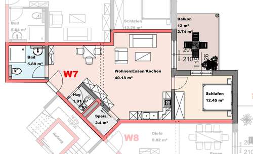 Foto - Wohnung zum Mieten in Kastellaun 650,00 € 65 m²