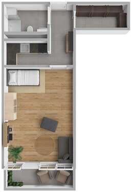 Foto - Wohnung zum Mieten in Frankenthal (Pfalz) 640,00 € 47 m²