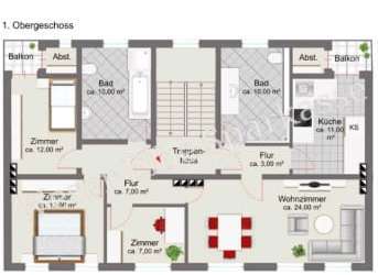 Foto - Wohnung zum Mieten in Bremerhaven 800,00 € 92.5 m²