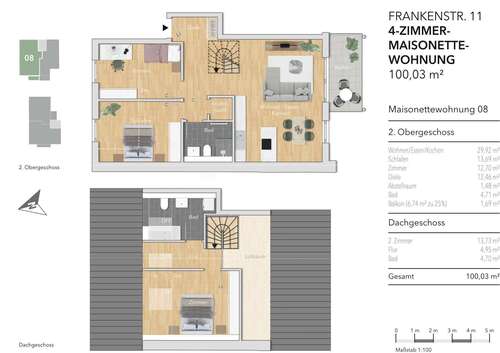 Foto - Wohnung zum Kaufen in Karlsbad 499.000,00 € 100.03 m²