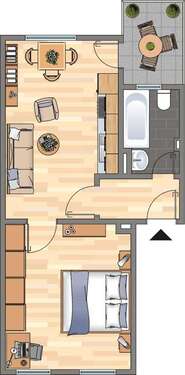 Foto - Wohnung zum Mieten in Dortmund 339,00 € 35.09 m²
