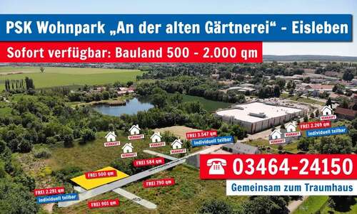 Foto - Grundstück zu verkaufen in Lutherstadt Eisleben 39.990,00 € 500 m²