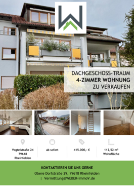 Foto - Wohnung zum Kaufen in Rheinfelden (Baden) 399.000,00 € 112.5 m²