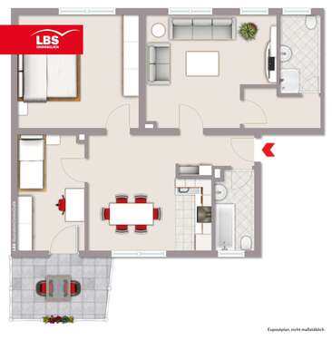 Foto - Wohnung zum Kaufen in Moers 235.900,00 € 89 m²