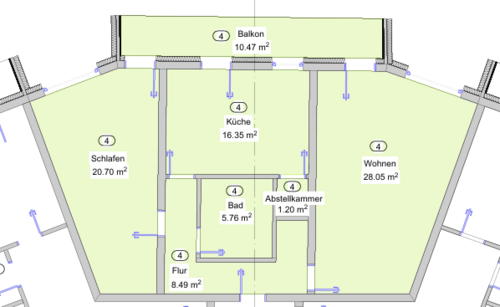 Foto - Wohnung zum Mieten in Lampertheim 925,00 € 85 m²