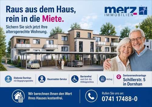 Foto - Wohnung zum Mieten in Dornhan 740,00 € 54.6 m²