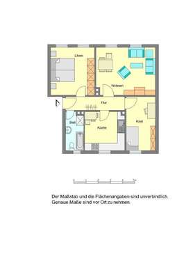 Foto - Wohnung zum Mieten in Detmold 469,00 € 62.01 m²