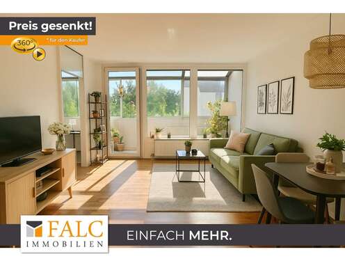 Foto - Wohnung zum Kaufen in Augsburg 220.000,00 € 57.82 m²