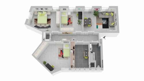 Foto - Wohnung zum Mieten in Hagen 523,00 € 95 m²