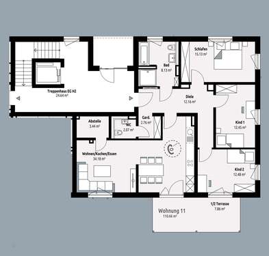 Foto - Wohnung zum Kaufen in Kaufbeuren 598.000,00 € 110.66 m²