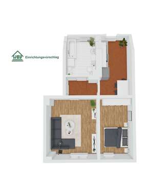 Foto - Wohnung zum Mieten in Waldheim 286,00 € 52 m²