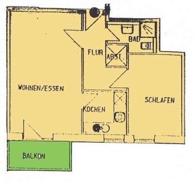Foto - Wohnung zum Mieten in Oberlungwitz 267,50 € 49 m²
