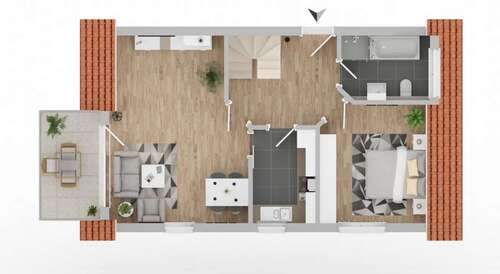 Foto - Wohnung zum Kaufen in Nufringen 359.000,00 € 79 m²