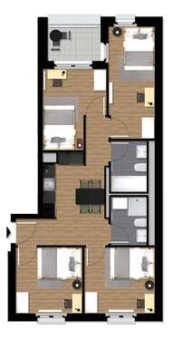 Foto - WG-Zimmer in Frankfurt am Main 665,00 € 10 m²