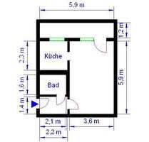 Wohnung zum Mieten in Magdeburg 200,20 € 36.4 m²