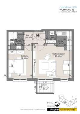 Foto - Wohnung zum Mieten in Offenbach am Main 904,00 € 49.2 m²