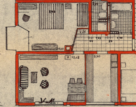 Foto - Wohnung zum Mieten in Pforzheim 490,00 € 57.29 m²