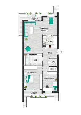 Foto - Wohnung zum Mieten in Wuppertal 890,00 € 93.5 m²