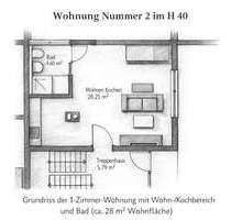 Wohnung zum Mieten in Schöntal Teilort Sindelorf 330,00 € 34 m²