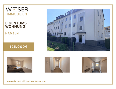 Foto - Wohnung zum Kaufen in Hameln 125.000,00 € 60 m²