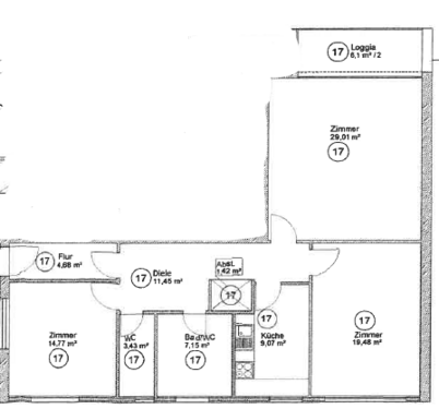 Foto - Wohnung zum Mieten in Berlin 1.591,43 € 103.71 m²