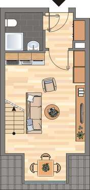 Foto - Wohnung zum Mieten in Wilhelmshaven 275,00 € 36.51 m²