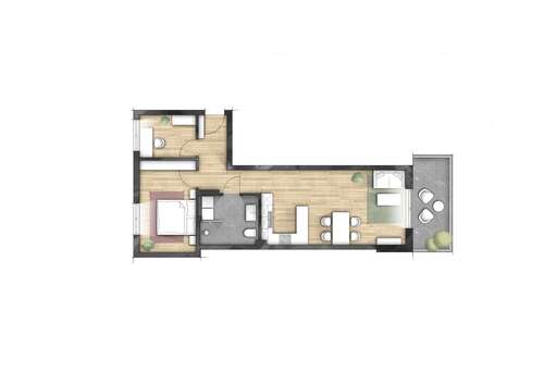 Foto - Wohnung zum Kaufen in Graben 384.000,00 € 69.82 m²