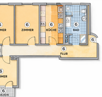 Wohnung zum Mieten in Marburg 1.100,00 € 77 m²