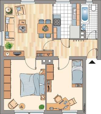 Foto - Wohnung zum Mieten in Essen 509,00 € 55.47 m²