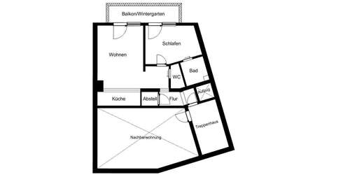 Foto - Wohnung zum Mieten in Düsseldorf 690,00 € 66 m²