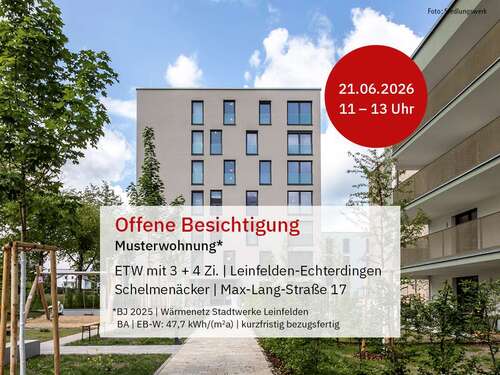 Foto - Wohnung zum Kaufen in Leinfelden-Echterdingen 710.000,00 € 95.78 m²