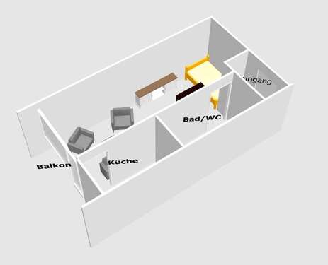 Foto - Wohnung zum Kaufen in München-Solln 299.000,00 € 35 m²