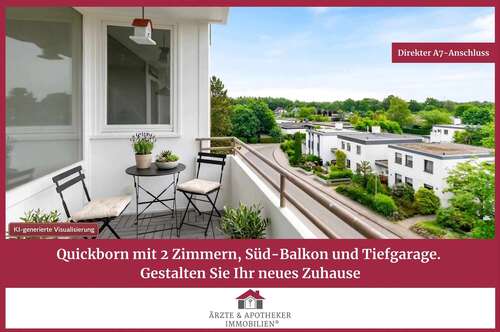 Foto - Wohnung zum Kaufen in Quickborn 135.000,00 € 52.89 m²