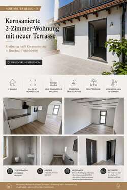 Foto - Wohnung zum Mieten in Bruchsal-Heidelsheim 800,00 € 61 m²
