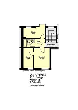 Foto - Wohnung zum Mieten in Stuttgart 430,00 € 37.8 m²