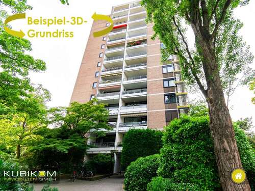 Foto - Wohnung zum Kaufen in Düsseldorf Mörsenbroich 349.000,00 € 101 m²