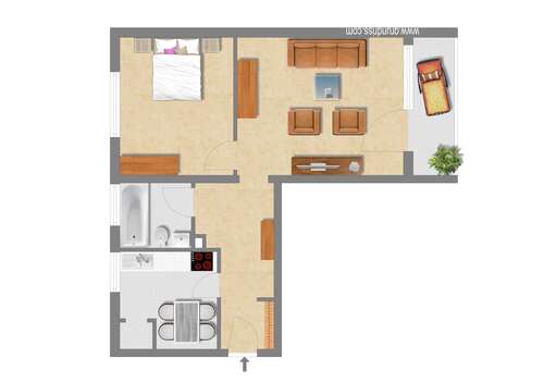 Foto - Wohnung zum Kaufen in Hemer 94.500,00 € 62 m²
