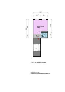 Foto - Wohnung zum Mieten in Neubrandenburg 140,00 € 25.75 m²