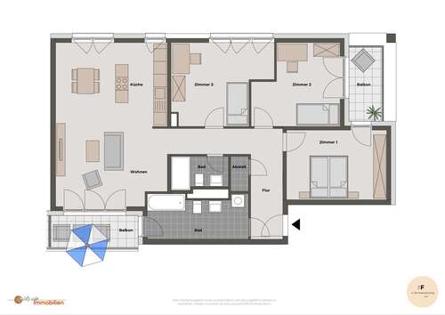Foto - Wohnung zum Mieten in Langen 1.575,00 € 119.75 m²