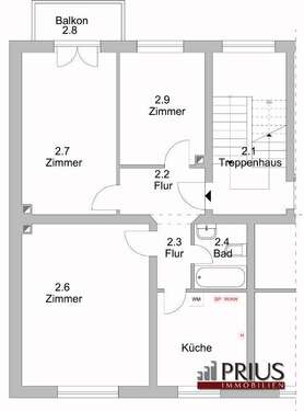 Foto - Wohnung zum Mieten in Frankfurt 1.100,00 € 71 m²