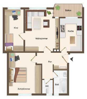 Foto - Wohnung zum Kaufen in München 425.000,00 € 70.1 m²