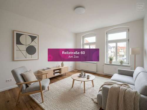 Foto - Wohnung zum Mieten in Halle 495,00 € 60 m²