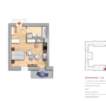 Wohnung zum Mieten in Berlin 430,76 € 36.39 m²