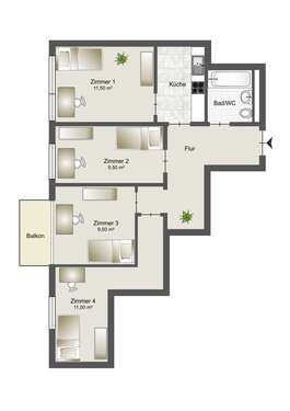 Foto - WG-Zimmer in München 735,00 € 11 m²