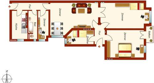Foto - Wohnung zum Kaufen in Berlin 1.097.000,00 € 209 m²