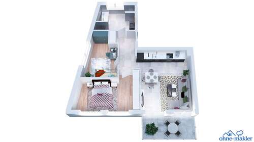 Foto - Wohnung zum Mieten in Dachau 1.560,00 € 68 m²