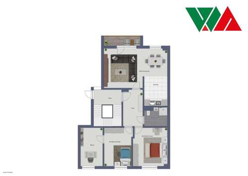 Foto - Wohnung zum Mieten in Magdeburg 384,36 € 64.06 m²