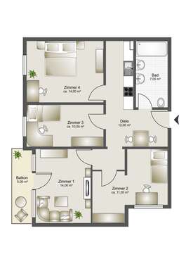 Foto - WG-Zimmer in München 725,00 € 14 m²